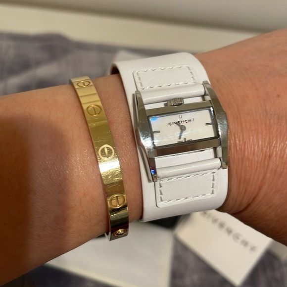 Givenchy White Leather Watch main image 13